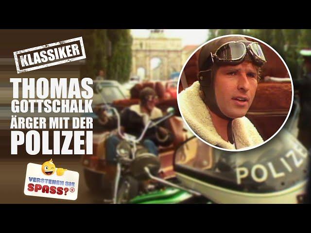 Thomas Gottschalk in der Verkehrskontrolle (Klassiker von 1983) | Verstehen Sie Spaß?