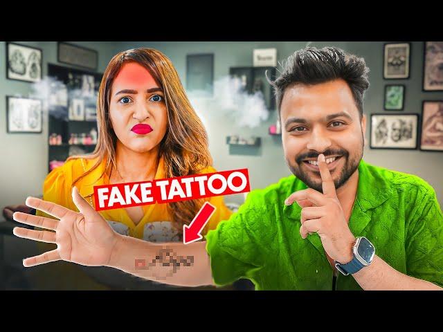 HE GOT A TATTOO OF SOME OTHER GIRL'S NAME!  (किसी और लड़की के नाम का टैटू बनवाया)