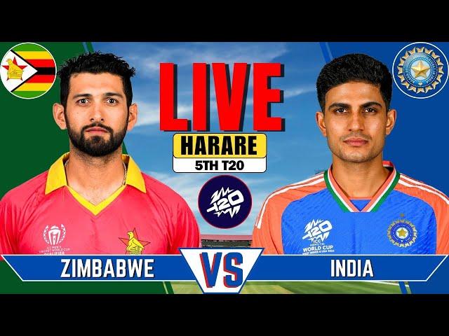 IND vs ZIM Live Match | Live Score & Commentary | INDIA vs ZIMBABWE 5th T20 Live