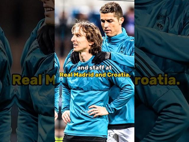 This is what luka Modric did after winning Ballon d'or 2018?