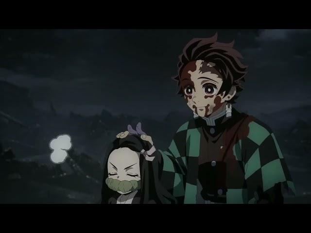 Nezuko heals usui. Demon slayer season 2 ep 11.