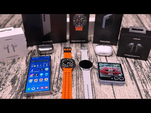 Samsung Galaxy Z Fold 6 / Z Flip 6 / Watch Ultra / Watch 7 / Buds 3 / Buds 3 Pro - First Look