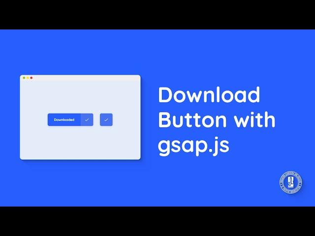 Download Button Animation with HTML, CSS, & JavaScript - gsap.js - Live Coding | EL Creative Media