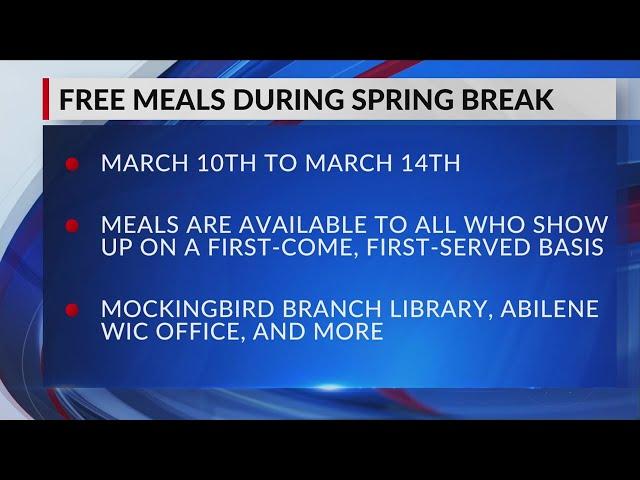 Abilene Hunger Coalition offers free meals during spring break