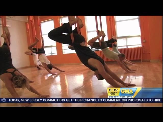 AntiGravity® Aerial Yoga  - "Cocooning" is featured on Good Morning America - August 2011