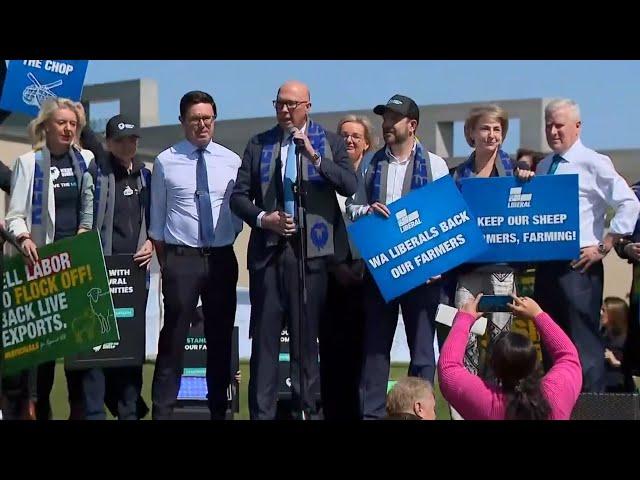 Peter Dutton takes aim at Albanese at farmers rally outside parliament