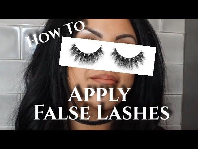 How To Apply False Lashes | Eyelash Makeup Tutorial | Francesca Fox
