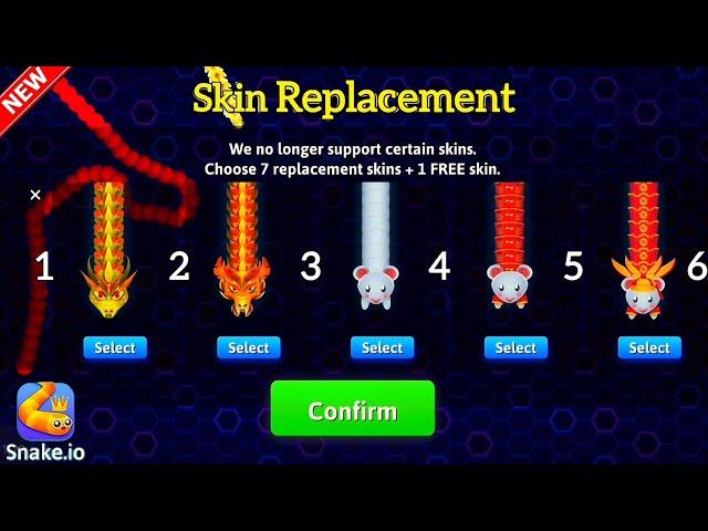 Snake.Io  8 Skins Replacement & Unlocked! Epic Snakeio Gameplay