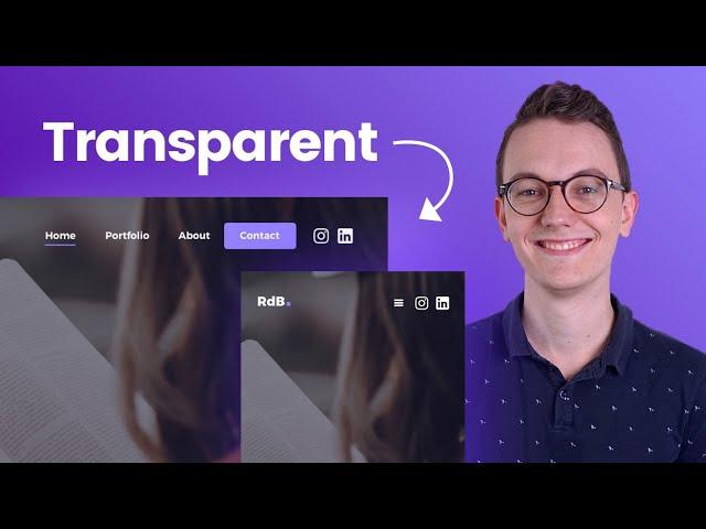 How to create a Transparent Header Menu in Wordpress with Elementor Pro