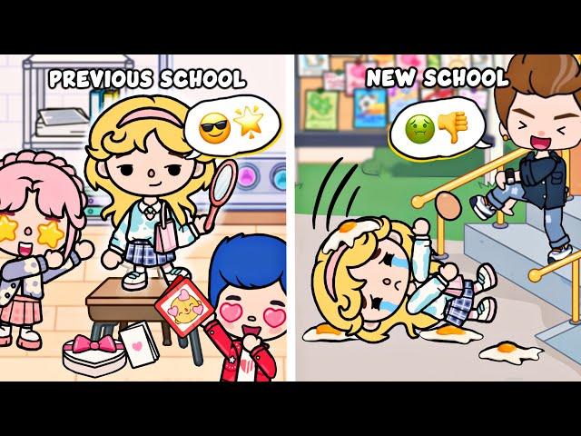 Most POPULAR Girl Becomes an OUTCAST After Changing Schools | Sad Story Toca Life World vs Aha World