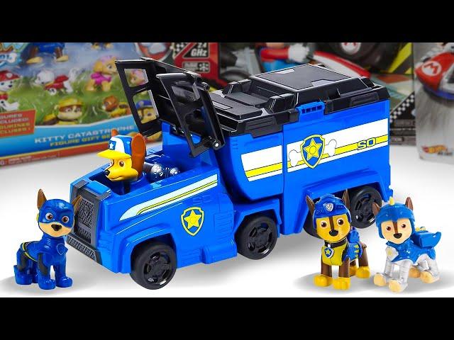 Paw Patrol Unboxing Collection Review | Paw Patrol The Mighty Pups with Bulldozer | ASMR Unboxing