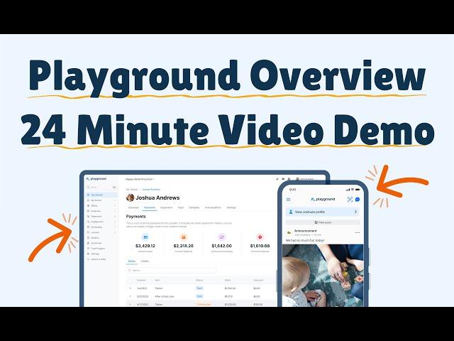 Playground Child Care Management Software Demo - 24 Minutes