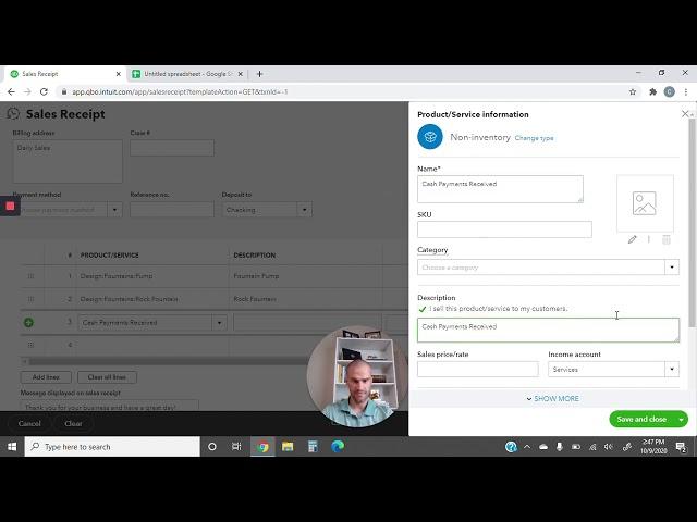 How to Record Total Daily Sales in Quickbooks Online from POS System