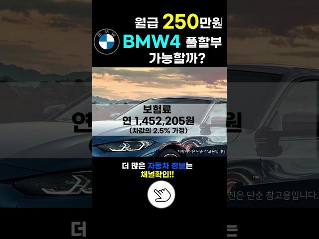 BMW 420i 월유지비는 얼마일까? (feat.월유지비테이블)