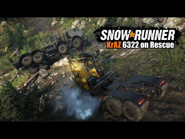 KrAZ 6322 - Rescueing KamAZ accident in Season 3