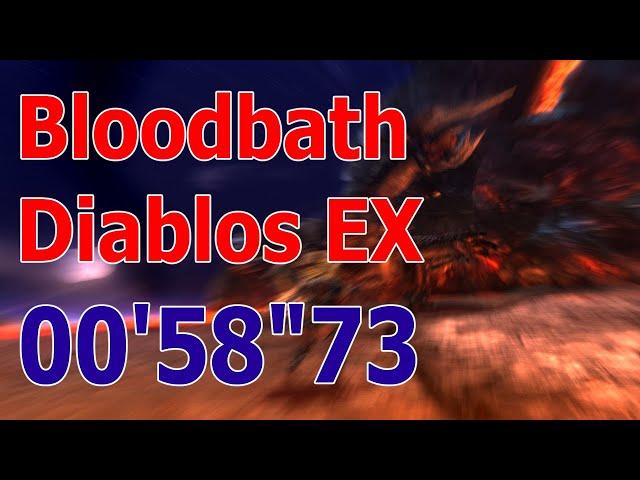 [MHGU/MHXX] EX Bloodbath Diablos 4p 00'58"73