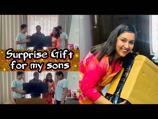 Surprise gift for my twin sons @Reshma rio talks