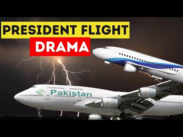 Thunderous Danger: B747 Trapped with President Flight