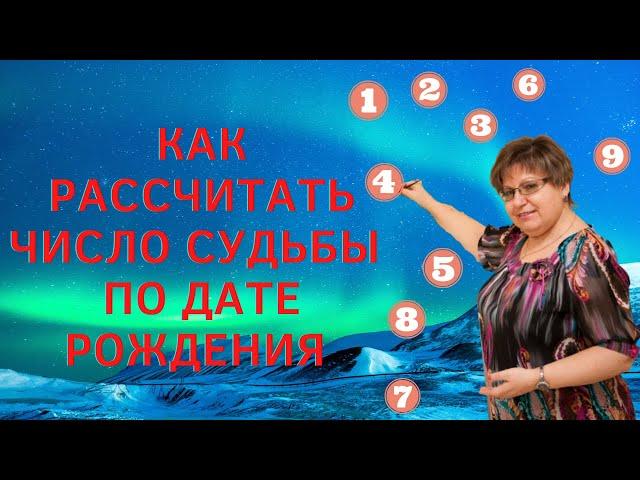 как рассчитать число судьбы#shorts