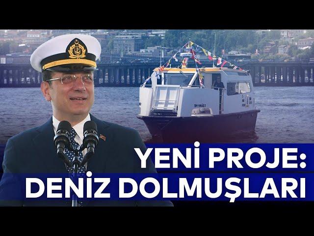 Toplu ulaşımda denizin payını artırmaya yönelik projeler geliştiriyoruz. Deniz Dolmuşlar yolcu yo…