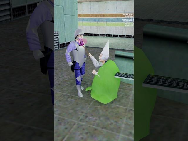 Poor knight tried to catch Dr. Coomer the Green Wizard  Half-Life