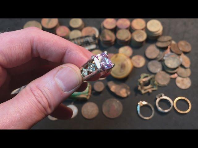 Digging Up A Huge Silver Ring