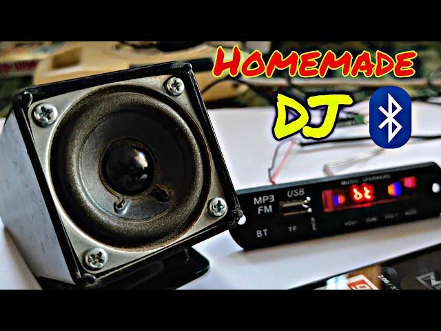 Bluetooth, FM, USB, SD Card and Aux with 5+5 Watt Audio Amplifier/ How to make a Homemade Dj - Hindi