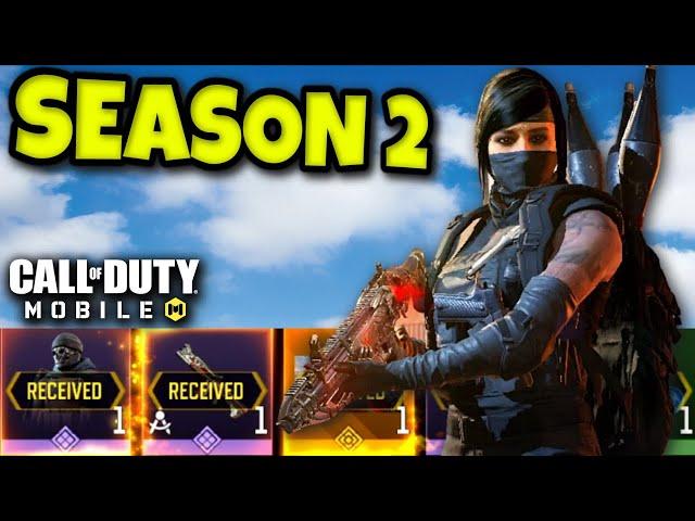 SEASON 2 BATTLE PASS MAXED OUT in COD MOBILE