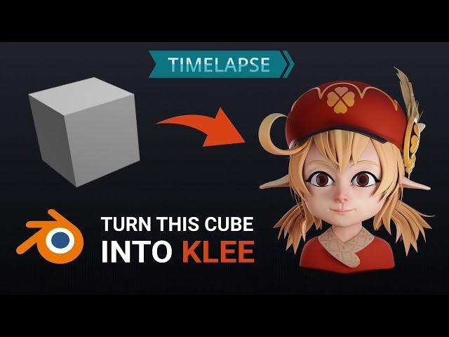 Sculpting Stylized Klee in Blender (Timelapse)