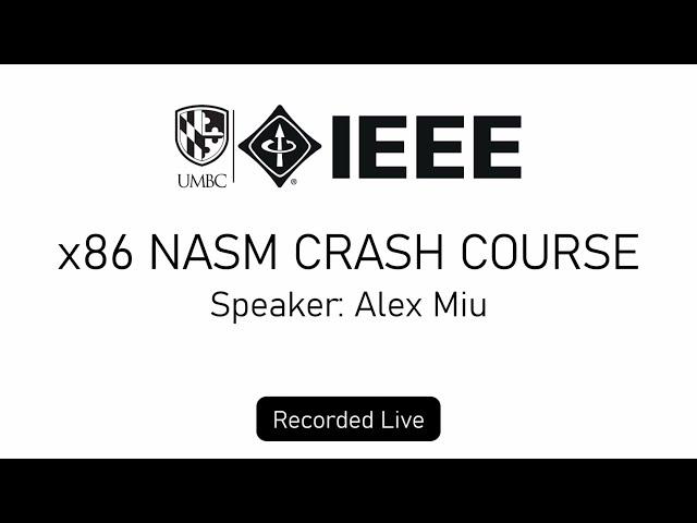 x86 NASM Assembly Crash Course