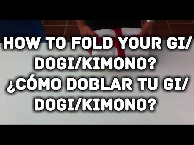 How to fold a gi / Cómo doblar un gi (Aikido Shodokan)