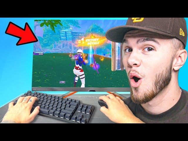 I Played Arena On The BEST FORTNITE MONITOR...