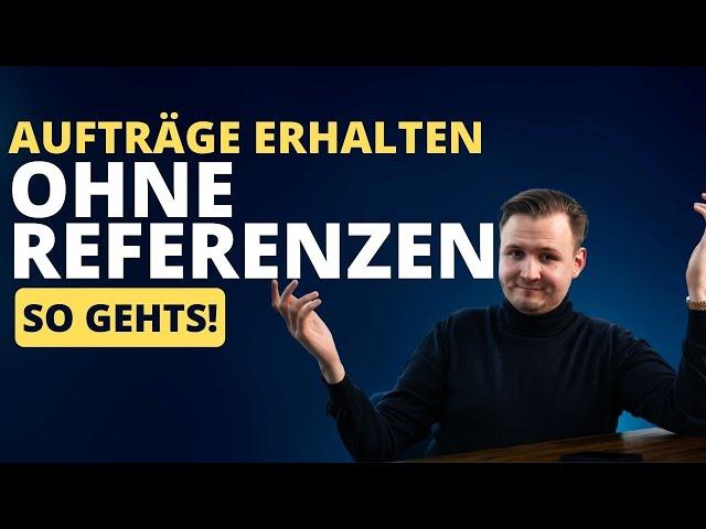 Als Sprecher Aufträge erhalten OHNE Referenzen?