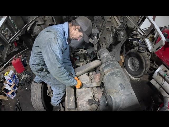 1983 Cabover Freightliner repairs.