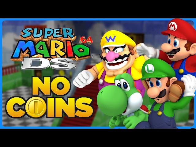 I tried beating Super Mario 64 DS Without touching a single coin