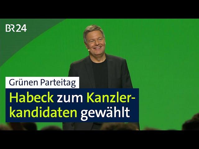 Grünen Parteitag: Habeck zum Kanzlerkandidaten gewählt | BR24