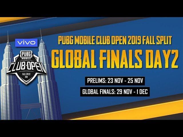 [Malay] PMCO Global Finals Day 2 | Vivo | Fall Split | PUBG MOBILE CLUB OPEN 2019