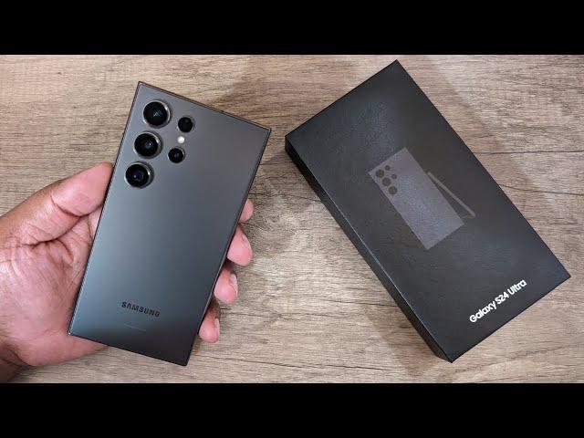 Samsung Galaxy S24 Ultra black titanium Unboxing and Setup!