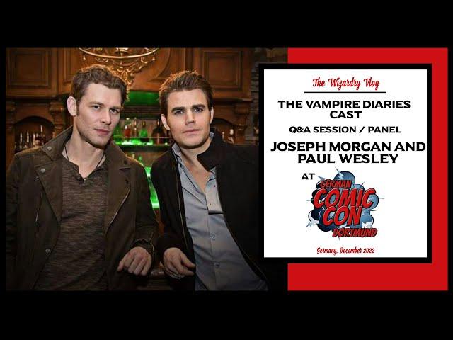 The Vampire Diaries Q&A Session Joseph Morgan and Paul Wesley |German Comic Con Dortmund |03-12-2022