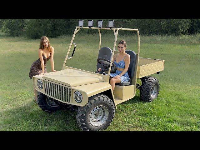 DIY UTV made of RUSTY SCRAP