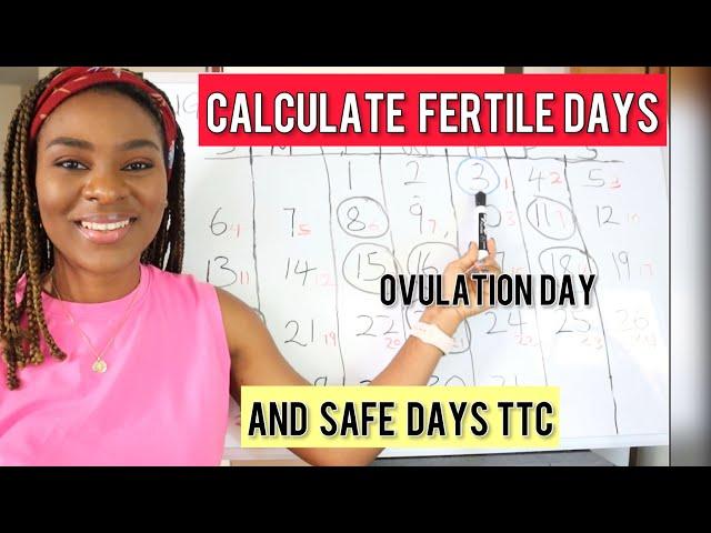 How To Calculate FERTILE DAYS, OVULATION DAY & SAFE DAYS When TTC or To Avoid Pregnancy.