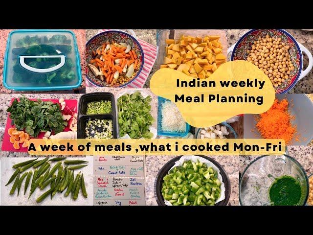 INDIAN WEEKLY Meal Planning & Preps/A WEEK OF MEALS/what I COOKED MON-FRI/Recipes for Busy Moms/NRI