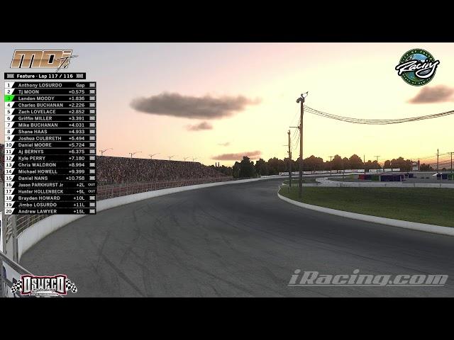 Virtual City of Fulton Steel Palace Showdown at Oswego Speedway | iRacing Tour Modifieds Live Now!