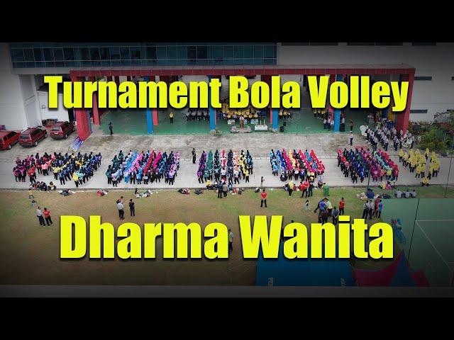 Full Drone || Pembukaan Turnament Bola Volley Dharma Wanita DISGULKARMAT