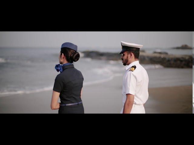 Indigo Cabin Crew and Merchant Navy couple pre-wedding film shot in Goa I Dreamcatchers Photography