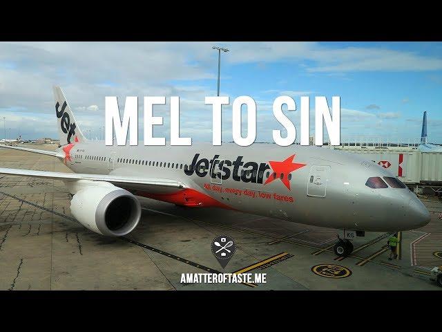 ️  JetStar economy flight Melbourne - Singapore | B787 Dreamliner