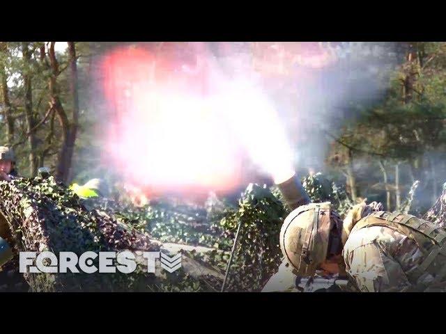 Live Mortar Firing In Germany With The 'Tigers' | Forces TV