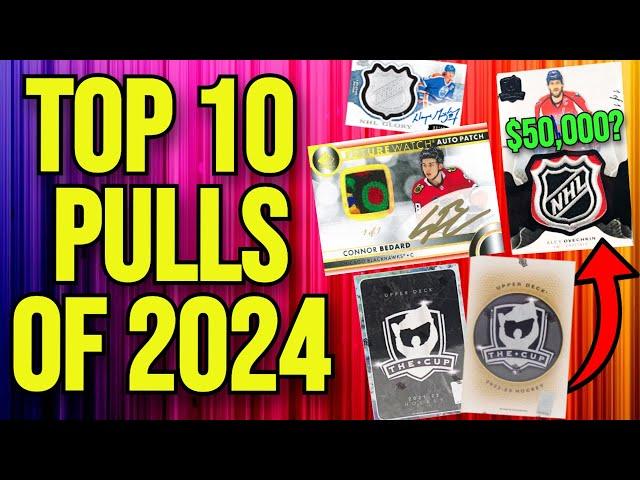 Top 10 BIGGEST Hockey Card Pulls of 2024 !!