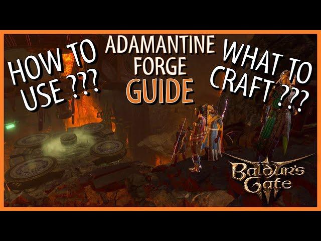 Baldur's Gate 3 - Adamantine Forge GUIDE - Craft and Overview of all items in the forge