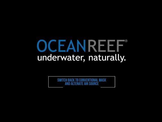 OCEAN REEF - Official IDM Training - Switching Back To Conventional Mask and Alternate Air Source